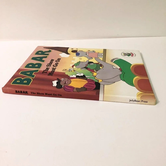 Vtg 1990 Babar The Show Must Go On  Jellybean Press Book - Picture 3 of 16